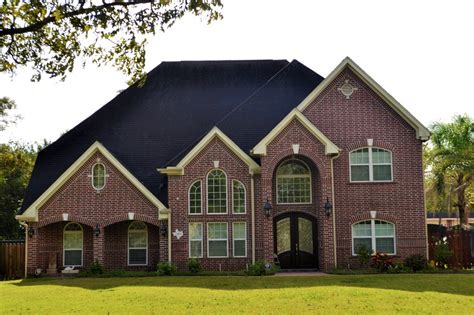 what color for a house with a brick metal roof|brick and roof color combinations.